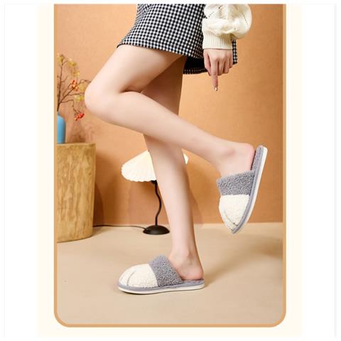 Pantofole Calde E Accoglienti Per La Casa Di Coppia - Calzature Unisex Antiscivolo Per Interni Grey M - Foto 5