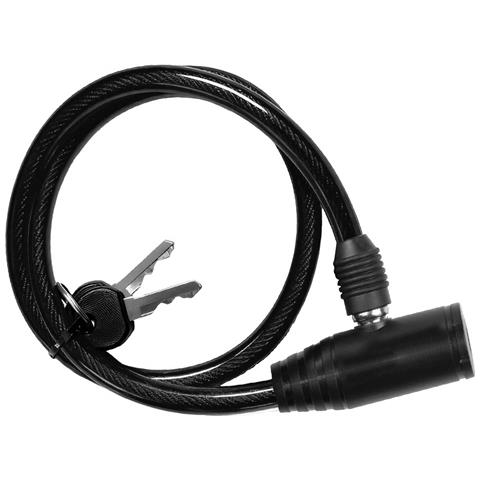 Cavo Antifurto Compatto A Testa Tonda Con Serratura A Chiave Per Biciclette E Monopattini - Foto 1