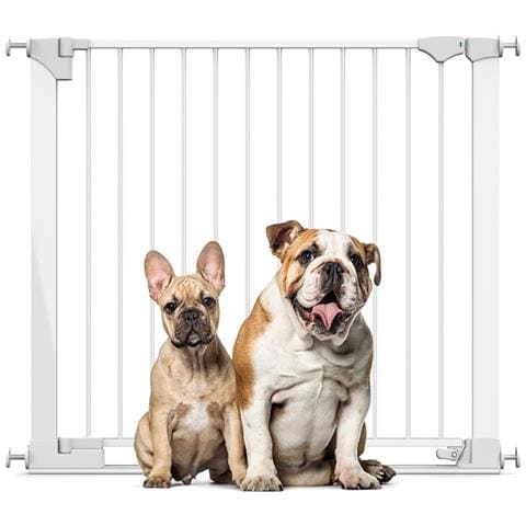 Bettacare Cancelletto Per Cani Safestep, Bianco, 96cm - 103cm, Passaggio Extra Basso, Apertura Extra Larga Di 81cm - Foto 1