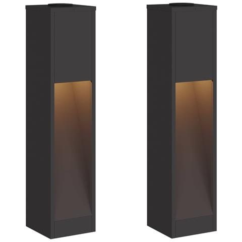 Lucina LED Solare da Percorso 2 pcs Nero - Foto 1