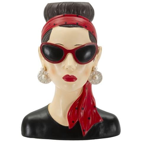 Vaso Donna Hollywood -b- In Resina Multicolore - Foto 1
