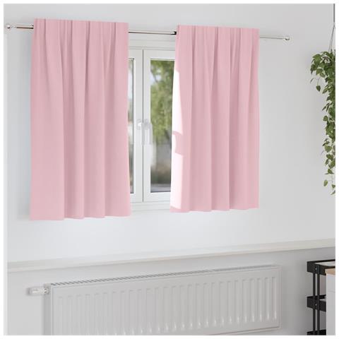 Tende Blackout con Anelli 2 pcs Rosa baby 140 x 140 cm - Foto 2