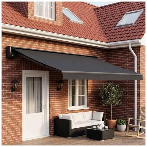 Telo di ricambio per tenda da sole Antracite 400 × 300 cm - Foto 2