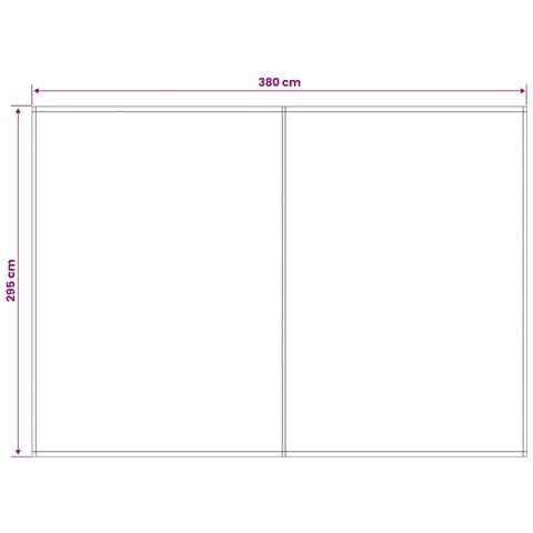 Telo di ricambio per tenda da sole Antracite 400 × 300 cm - Foto 5