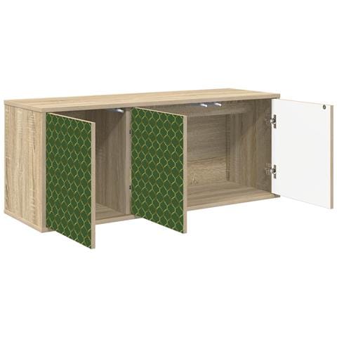 Mobile TV da Parete GELEEN 102 x 33 x 40 cm Rovere Sonoma - Foto 2
