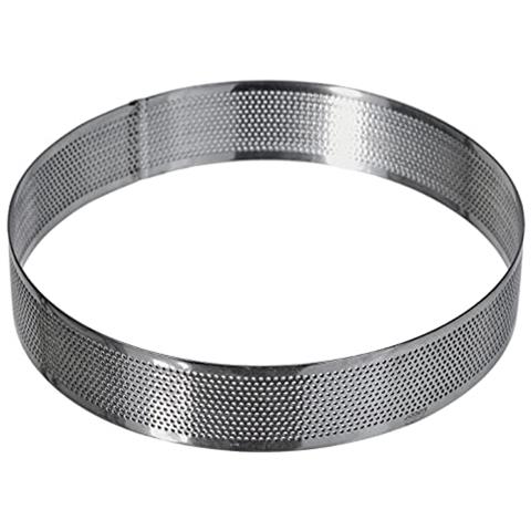 68548 - Stampo per anelli rotondi perforati 18x3,5 cm in acciaio inossidabile. - Foto 1