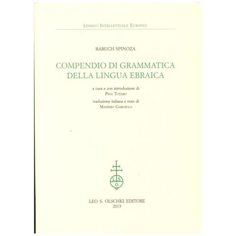 Baruch Spinoza - Compendio di grammatica della lingua ebraica - Foto 2