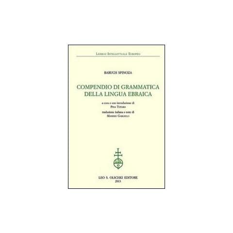 Baruch Spinoza - Compendio di grammatica della lingua ebraica - Foto 1