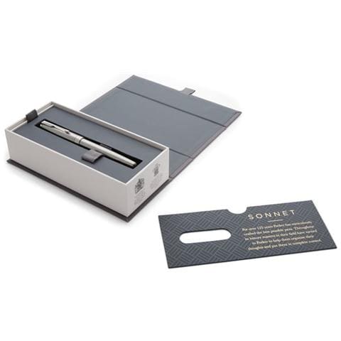 stilografica sonnet stainless steel m parker - Foto 2