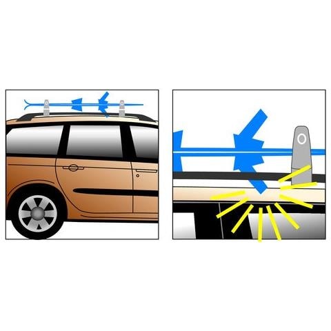 Rialzi Portasci 38mm Distanziali Attacchi Sci Tetto Auto N40050 - Foto 12