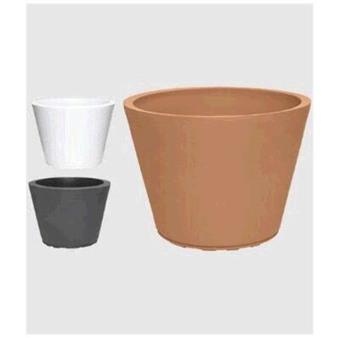 Vaso Tondo Tirso 40 Bianco D. 40x30h - Foto 1