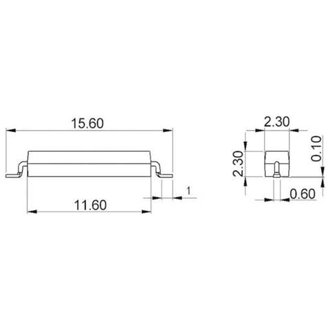 Mk16-c-2 Bulk Contatto Reed Smd 1 Na 200 V / dc, 200 V / ac 0.4 A 10 W - Foto 1