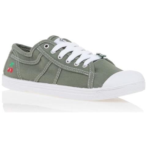 The Time Of The Cherries Sneackers Sportwear Basic 02 Canvas Green Khaki Donna - Foto 1
