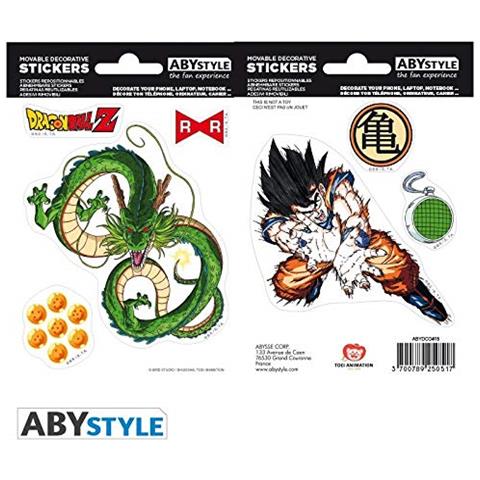 Dragon Ball - Adesivi - 16x11cm / 2 Fogli - Dbz / Shenron - Foto 1