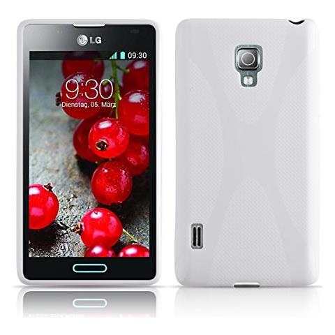 Custodia Compatibile Con Lg Optimus L7 (2.gen.) In Magnesio Bianco - Coperchio Protettivo In Silicone Tpu Flessibile - Foto 1
