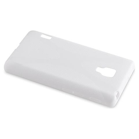 Custodia Compatibile Con Lg Optimus L7 (2.gen.) In Magnesio Bianco - Coperchio Protettivo In Silicone Tpu Flessibile - Foto 2