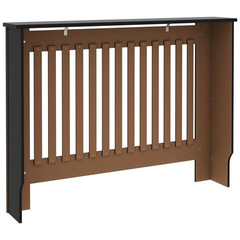Copertura per Radiatore Nera 112x19x81,5 cm in MDF - Foto 2