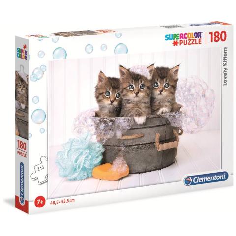 Puzzle 180 Pezzi Lovely Kittens - Foto 1