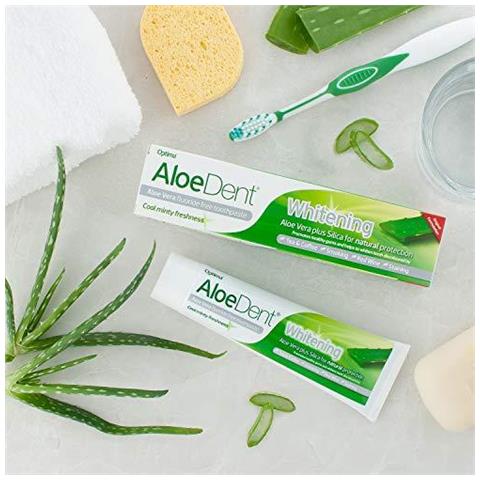 Aloedent- Whitening Aloe Vera Dentifricio Al Fluoro Gratuito - 100ml - Foto 4