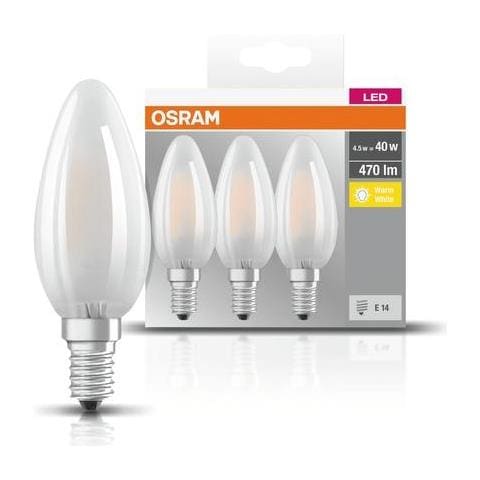 Candela Led 40w / 827 Mat E14 - Pacco Da 3 - Foto 2