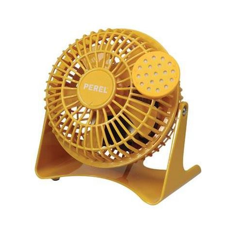 Perel Ventilatore Da Tavolo Ø 10 Cm Giallo - Foto 1