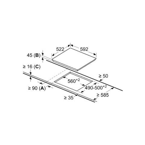 Piano Cottura PKF611BB2E Elettrico 4 Zone Cottura da 59.2 cm Colore Nero - Foto 5