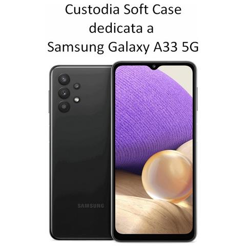 Custodia Tpu Silicone Cover Soft-case Per Samsung Galaxy A33 5g A336 Red - Foto 2