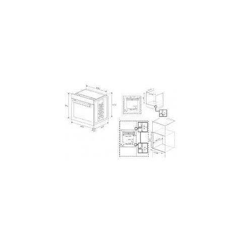 Forno Elettrico da Incasso b300 BBIM13300CDXE Capacità 72 L Multifunzione Ventilato Pulizia a Vapore Potenza 3300 W Colore Nero - Foto 7