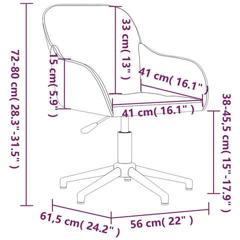 Sedie Da Pranzo Girevoli 2 Pz Marroni In Velluto - Foto 2