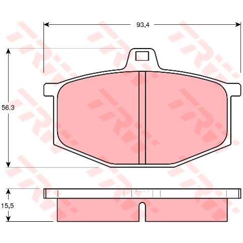Pattini Freno Renault 4 (112) 1.0 (112c) Gdb405 - Foto 1