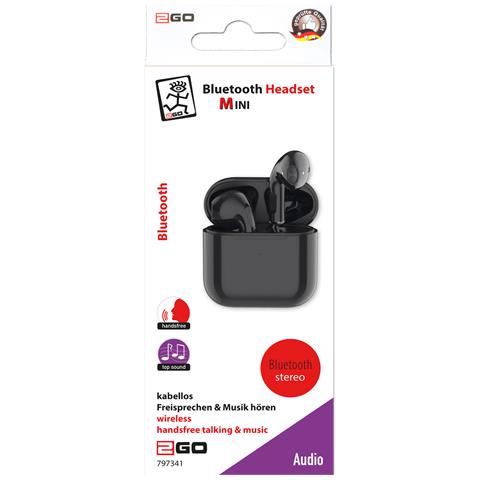 TWS Mini Auricolare Wireless In-ear Musica e Chiamate Bluetooth Nero - Foto 2