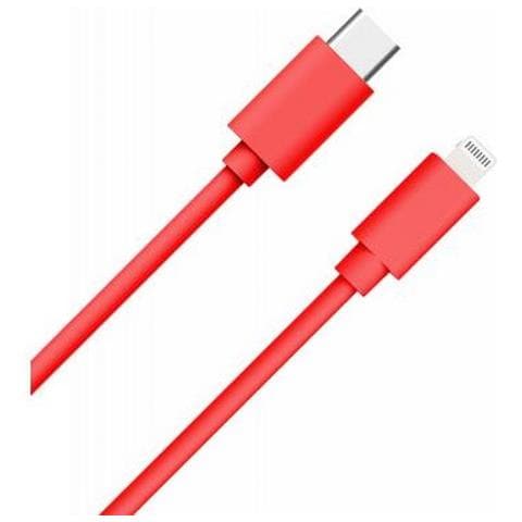 Cavo Usb C/lightning 1m - 3a, Rosso - Foto 1