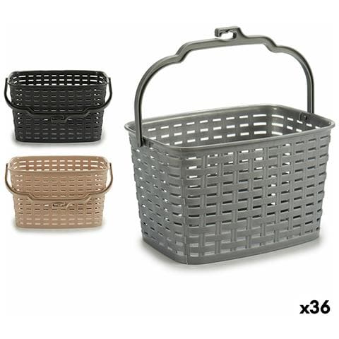 Cestino Per Mollette Plastica 3 L 23,5 X 12,8 X 19 Cm (36 Unità) - Foto 1