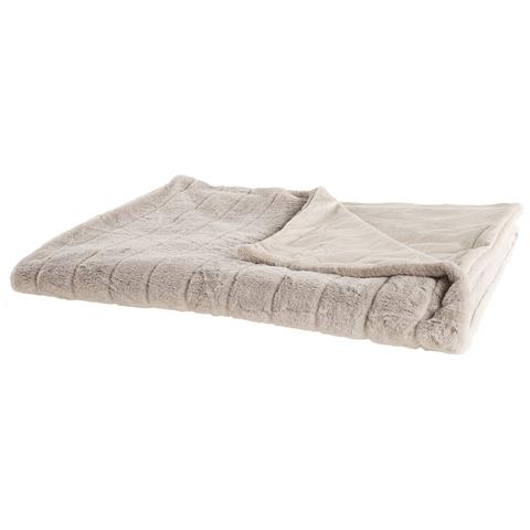 Coperta Labyar 180 X 220 Cm Beige - Foto 7