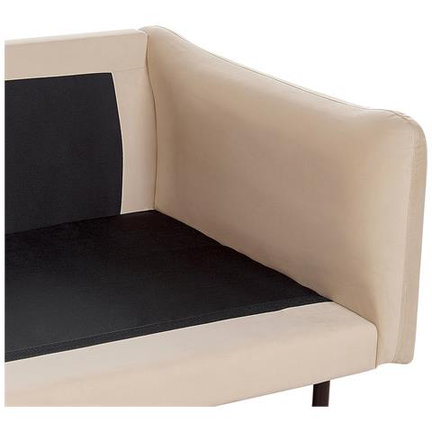 Divano 3 Posti Vinterbro Velluto Beige - Foto 2