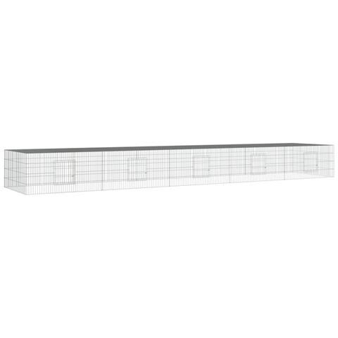 Conigliera Con 5 Pannelli 541x109x54 Cm Ferro Zincato - Foto 1