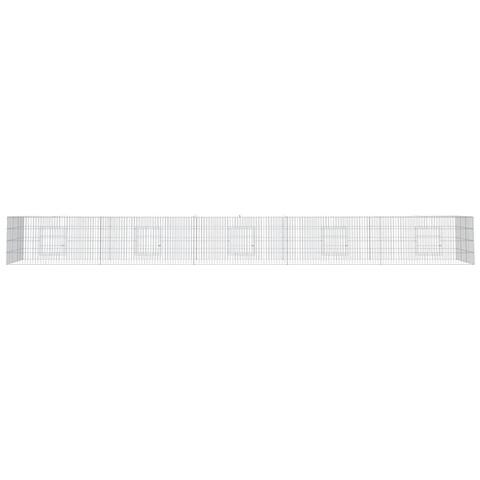Conigliera Con 5 Pannelli 541x109x54 Cm Ferro Zincato - Foto 2