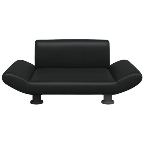 Lettino Per Cani Nero 70x45x28 Cm In Similpelle - Foto 2