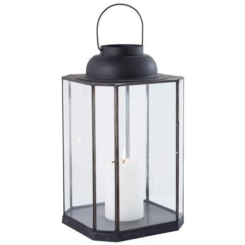 Lanterna In Acciaio E Vetro A 8 Facce Modern Line - Piccola - Foto 1