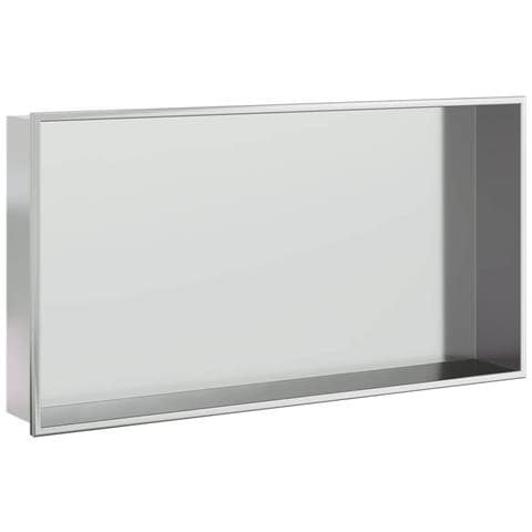 Nicchia Per Doccia Argento Spazzolato 62x32x9cm In Acciaio Inox - Foto 2