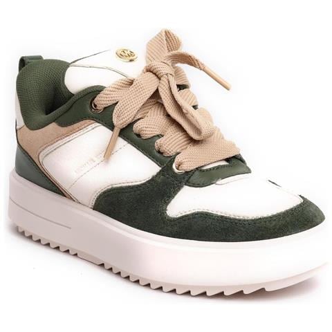 Rumi Lace Up Trainers Sneakers Pelle Di Mucca Scarpe Donna Verde Eu 37, 43f3rmfs4l-985 - Foto 1