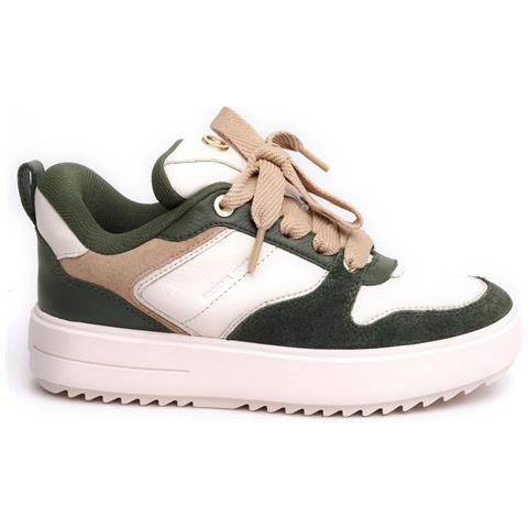 Rumi Lace Up Trainers Sneakers Pelle Di Mucca Scarpe Donna Verde Eu 37, 43f3rmfs4l-985 - Foto 2