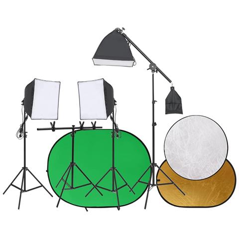 Kit Studio Fotografico con Luci Fondale e Riflettore - Foto 1