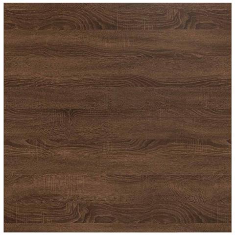 Tavolino da Salotto con Cassetti Rovere Marrone 100x100x40 cm - Foto 9