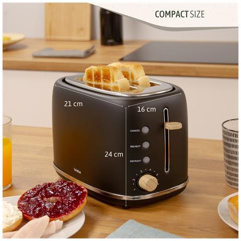 Skt1167blk Nordic Tostapane A Fessura Larga A 2 Fette+ Bollitore Elettrico 1,7l Senza Bpa 2200w Nero - Foto 8