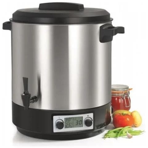 Sterilizzatore Elettrico NSST12INA Per Barattoli Serbatoio in Acciaio Inox Schermo LCD Rubinetto Timer 12L 1650W - Foto 2