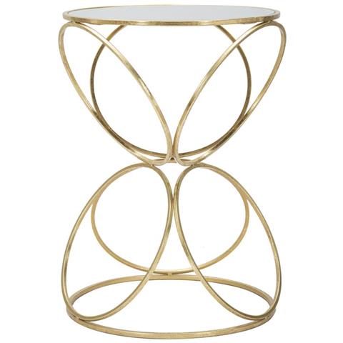 Tavolino Mf566 - Oro - Metallo - 42x42x61 Cm - Foto 1