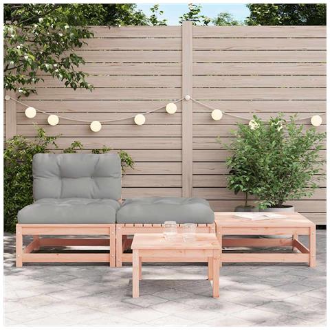 Lusso Casadino - Divano Da Giardino Senza Braccioli Con Cuscini E Poggiapiedi - Foto 2