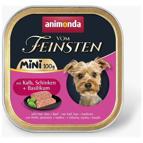 animonda Vom Feinsten 4017721823609, Adulto, Tutte le razze, Prosciutto, Vitello, Basilico, 100 g, Senza zucchero, Non contiene soia - Foto 1