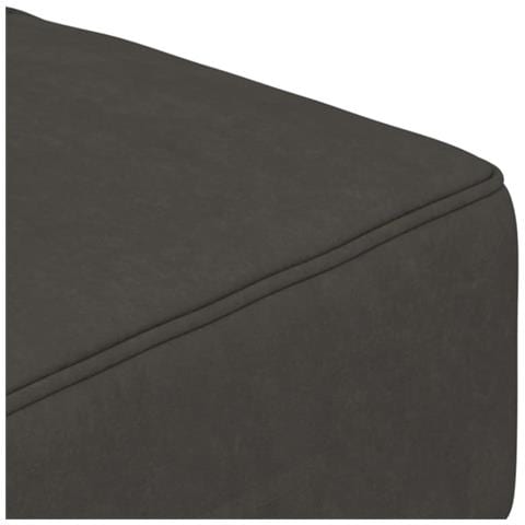 Divano Letto a 2 Posti con 2 Cuscini Grigio Scuro in Velluto - Foto 9